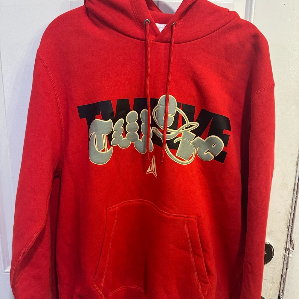 Nike Red Hoodie with Bold Graphic Ja Morant’s Twelve